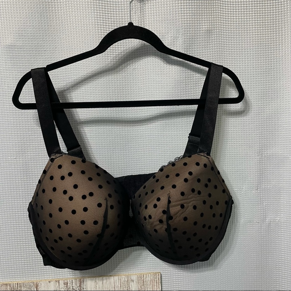 Curve Muse Women’s Black Polka Dot 46DDD Bra